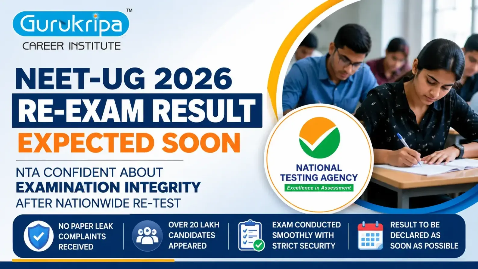 NEET-UG 2026 Re-Exam Result Expected Soon: NTA Confident About Examination Integrity After Nationwide Re-Test